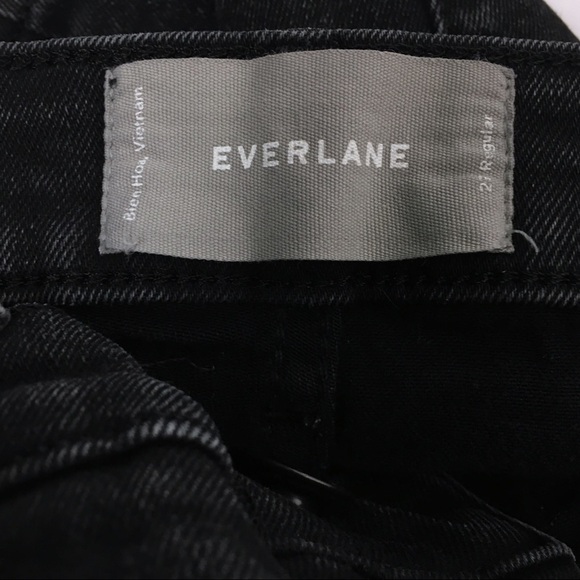 EVERLANE Skinny Jeans High Waist Black Wash Distressed Faded Size 27 Regular - Picture 7 of 13